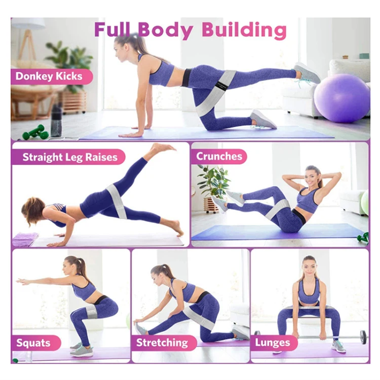 Wholesale customized high-elastic exercise fitness yoga weight loss resistance band