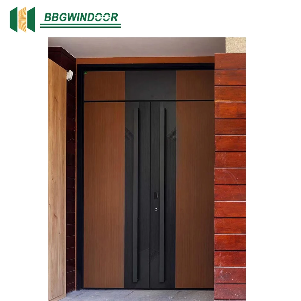 Lukliving Лучшая цена дизайн главной двери фотографии поворотная дверь