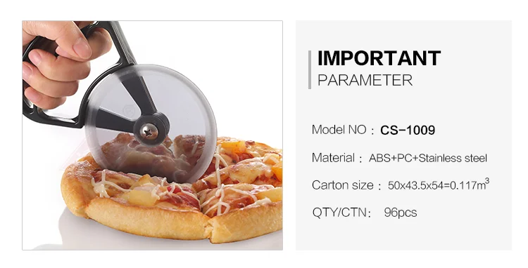 Good quality bakeware manual plastic pizza cutter