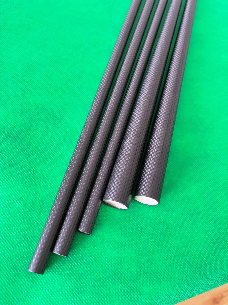 Бильярдные сигналы, заполненный пеной, высокомодульный карбоновый стержень для бильярдного кия из углеродного волокна 3K, простой матовый карбоновый стержень для портативной трубки, стержень для бильярдного кия