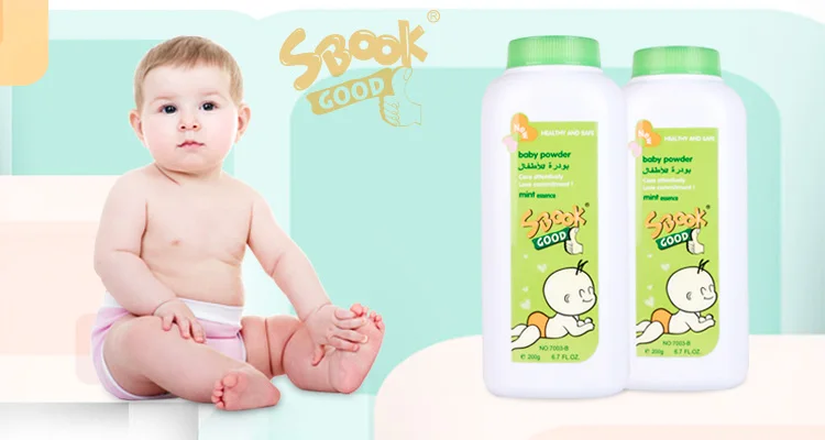 
Wholesale Baby Talcum Powder Bathing Care Wholesale 200g OEM Skin Care Sbook Baby Powder 