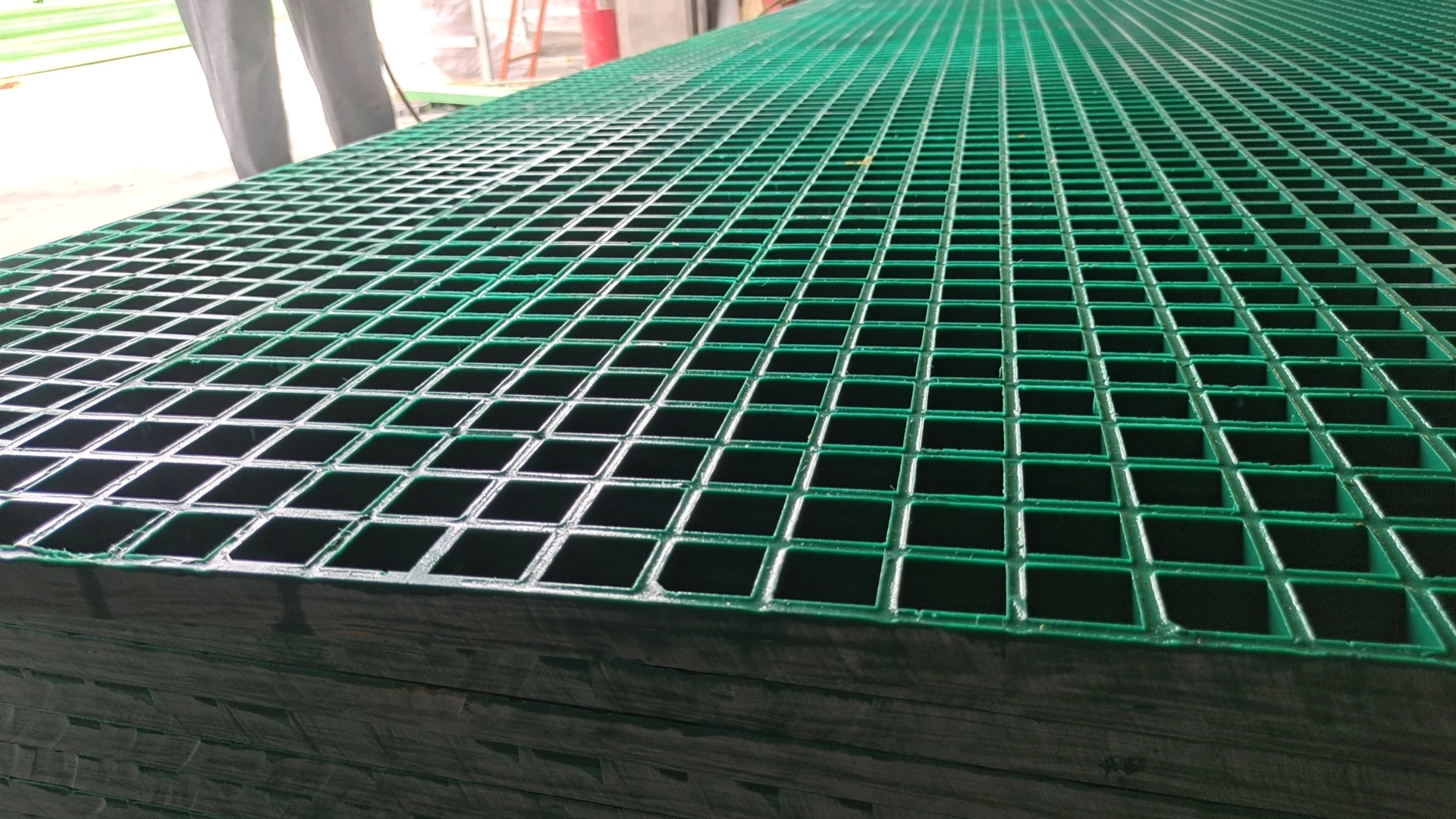 Car Washing Trench Drainage FRP Grating Floor Panel, High Strength Anti Corrosion Fiberglass FRP GRP Molded Gratings