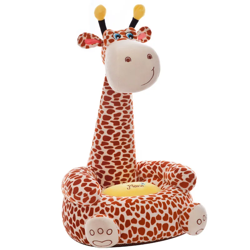 Cushion Kid Chair Armchair Backrest Foldable Kids Upholstered Sofa Chair Fabric Toddler Recliner Cute Cartoon Children Seat