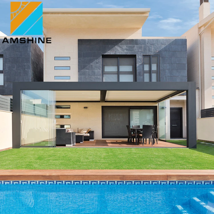 3m X 3m Grey Garden Gazebo UV Protection Solar Outdoor Aluminum Pergola Tent