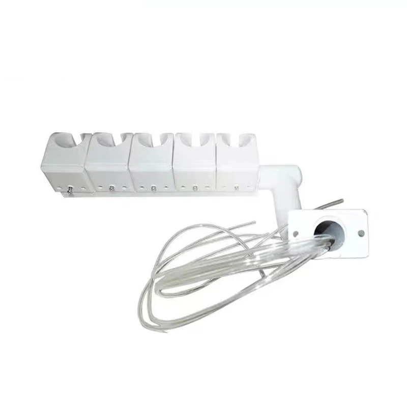 Белый стоматологический 5 комплектов подвесных 3-ходовых наконечников для шприцев вешалки стоматологических кресел