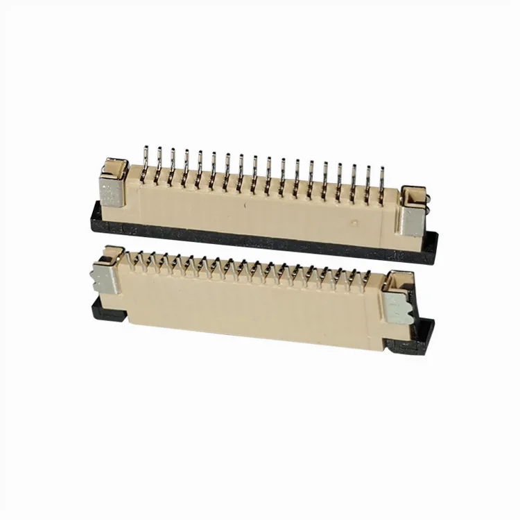 Ffc Fpc Connector 0.5mm 1.0mm 6/8/10/12/14/16//20/24/30/34/40/50 Pin Flip Type Ribbon Flat Connector Bottom Contact