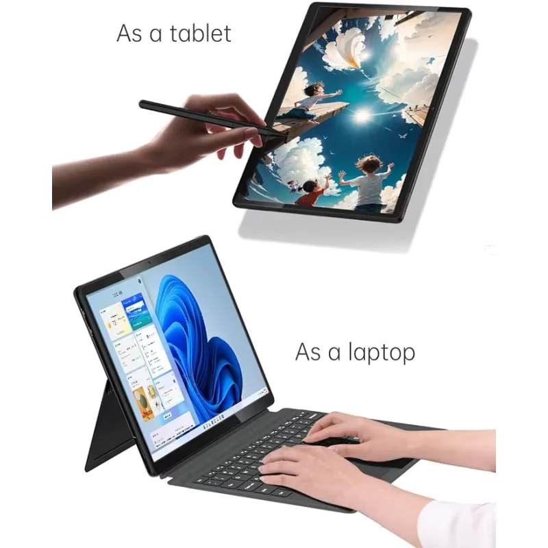 OEM ODM 2 in 1 Tablet Mini PC Intel N100 Quad Core Touchscreen 32GB Ram laptop 14 Inch Laptop Computer For Business Office