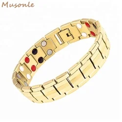 Healthcare Germanium Negative Stainless Bio Magnetic Bracelet Pain Relief Energy Bracelet