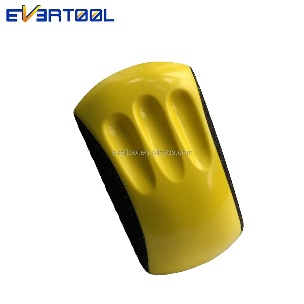 EVERTOOL 150mm PU Foam Sanding Disc Holder Sand Paper Backing Polishing Pad Hand Grinding Block
