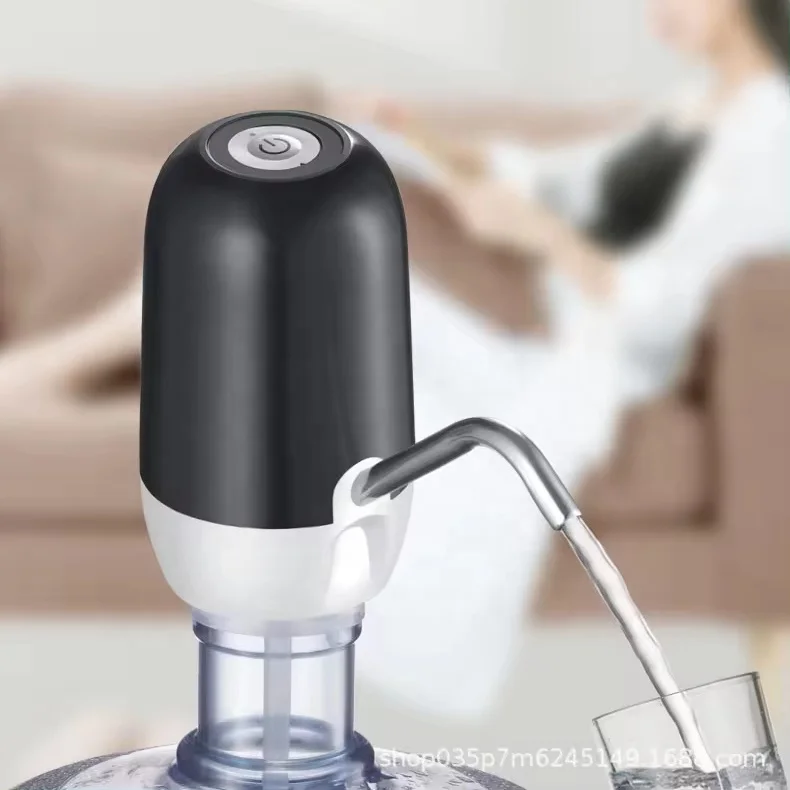 5 Gallon Water Bottle Mini USB Portable Electric Water Dispenser Pump Rechargeable with Double Pump Powerful Features