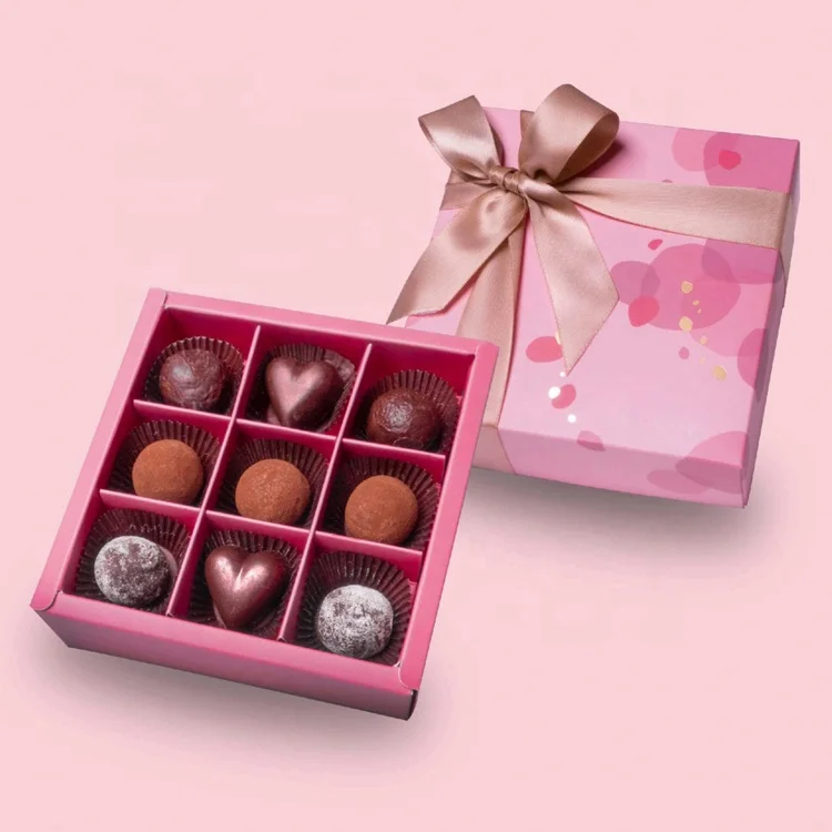 Gift Box Hot sale chocolate packaging boxes custom LOGO chocolate truffles packaging Christmas gift box