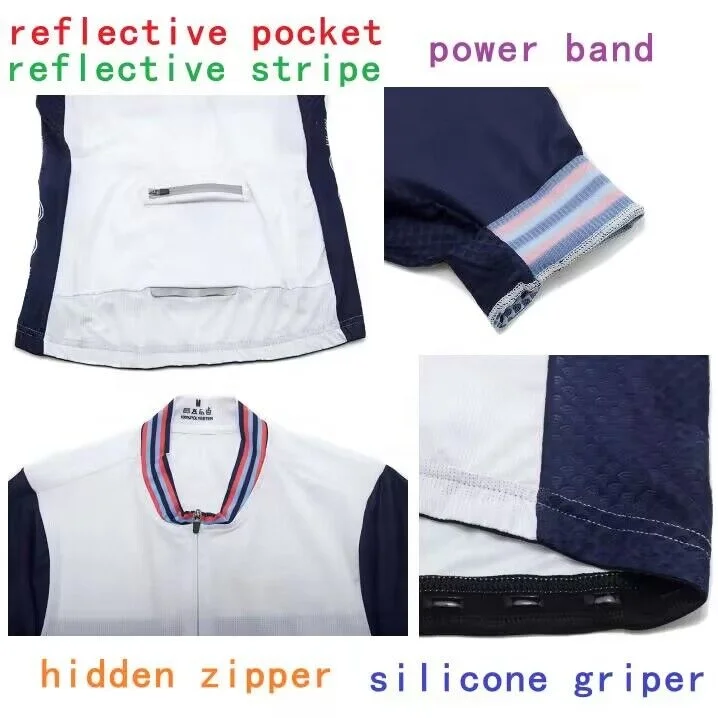 Coolmax new sublimation printing oem ladies. women lycra pro zip proteam wholesale antibacterial quality lycra cycling jersey