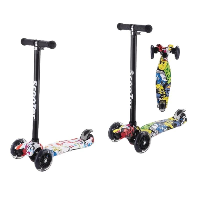 Wholesale Kids Toys Big Wheel With Led Customizable  Tricycle Children  Scooter