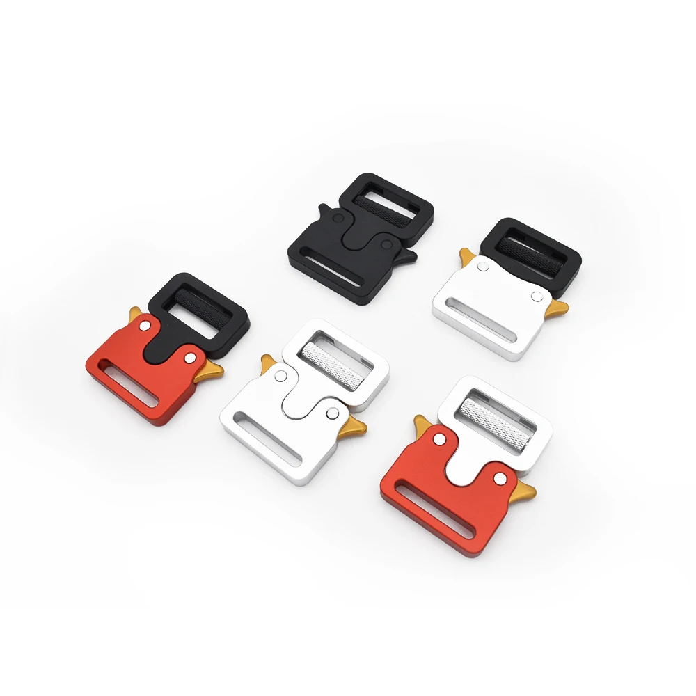 Hot selling Aluminum 29MM Side Quick Release Buckle Clip double regulating buckle Metal side release buckle