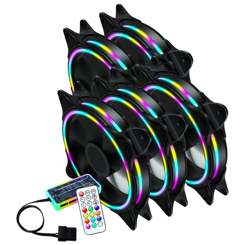  Заводская цена охлаждающий светодиодный RGB вентилятор для корпуса