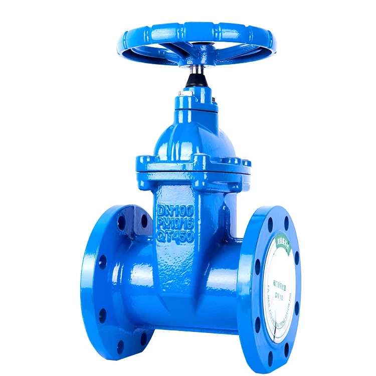 Ductile Cast Iron Handwheel Hydraulic Flanged Disk Plates Type Non Rising Stem Gate Valves
