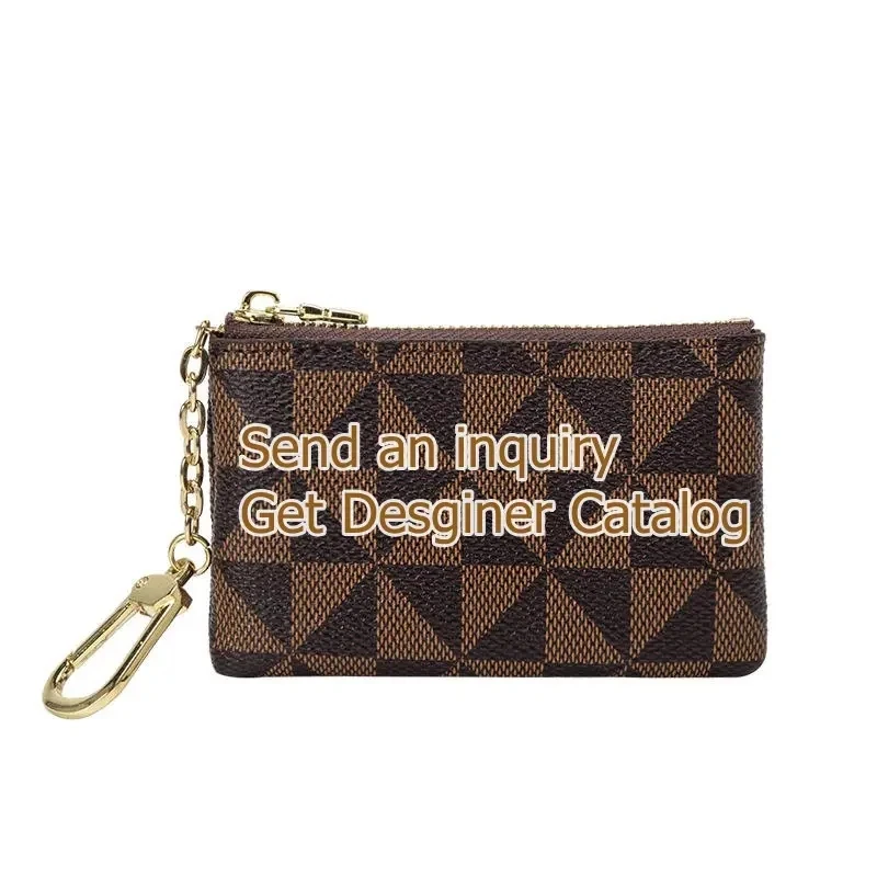 Luxury Catalogue Designer Men Wallet Coin Purses Money Card Holders Checker Key Chains Credit Card Holder Designer Belts