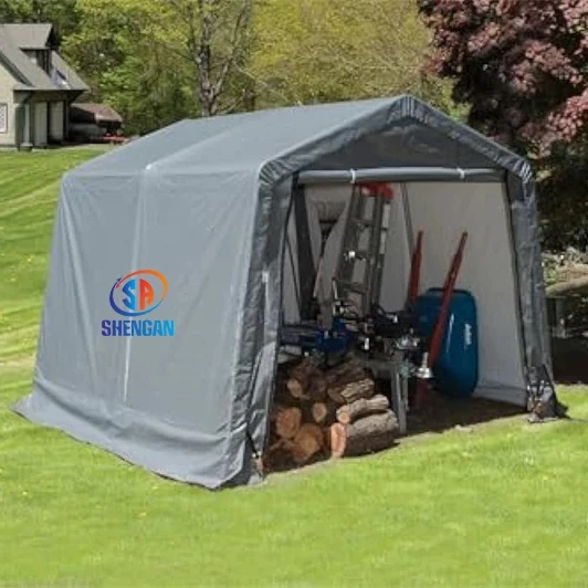 Outdoor Storage Shed Customized Size Heavy Duty Portable Storage Shelter For Bike, Motorcycle, Garden Storage