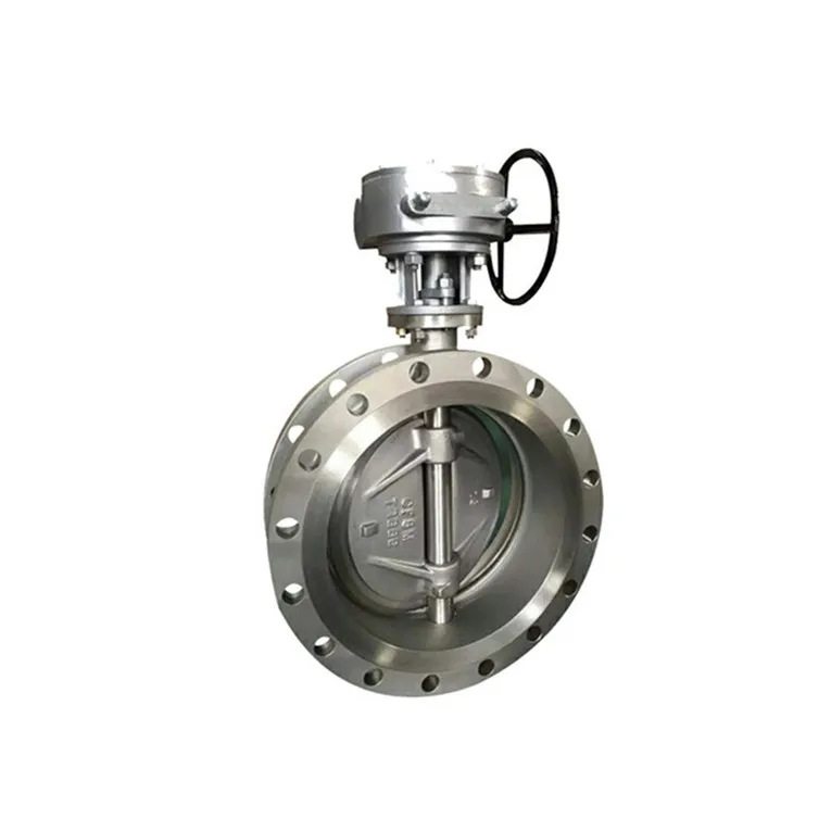 150mm High Performance Double Offset Wafer Type Stainless Steel Hand Wheel pneumatic electric Butterfly Valve