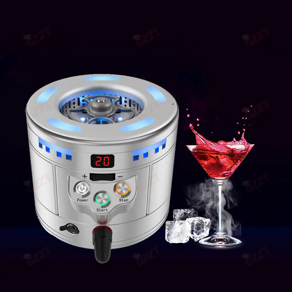 instant glass chiller portable small scale China Blasting dry ice machine maker co2