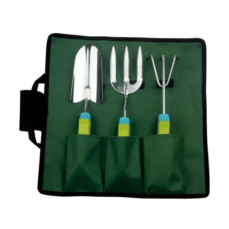 Wholesale Multi-Functional Stainless Steel Garden Hand Tools Women Kids Mini Garden Tool Set With Bag