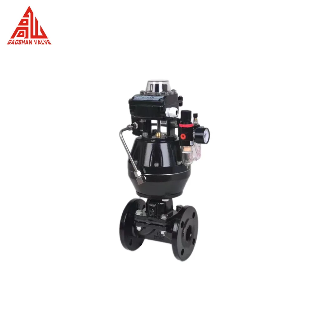 Corrosion Resistant Valve Rubber Lined Cast Iron Pneumatic Diaphragm Valve