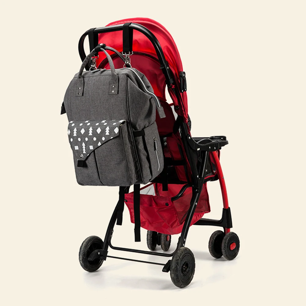 Hot Sale Baby Nappy Changing Bag With Stroller Buckle Diaper Bag Backpack waterproof travel mom back pack