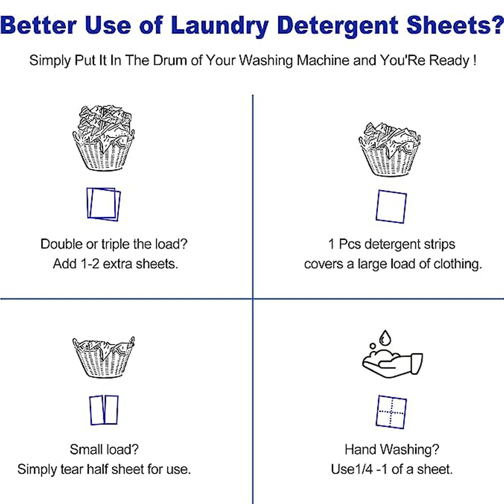 Ultra Clean Fresh Linen Biodegradable Laundry Detergent Sheets