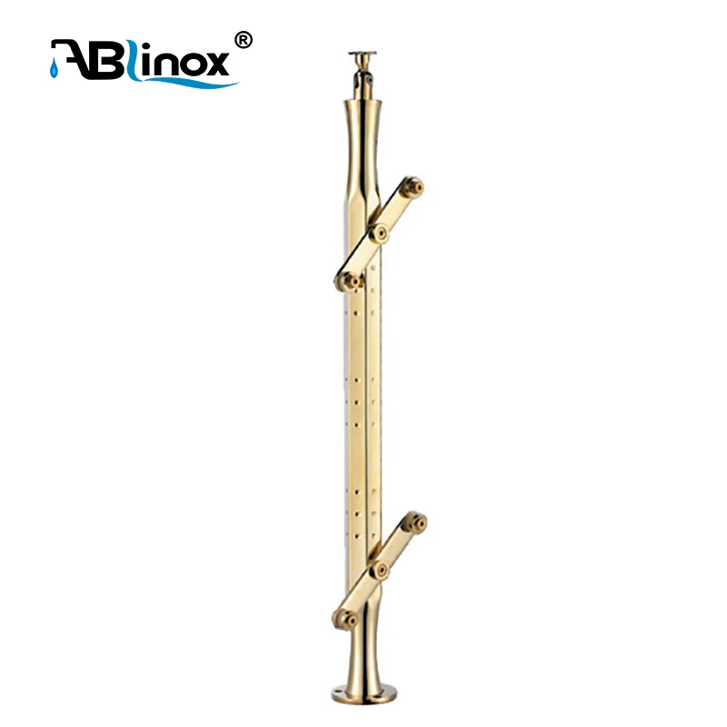 ABLinox SUS 304/316 rose gold satin stainless steel balustrade design custom OEM factory railing handrails for balcony