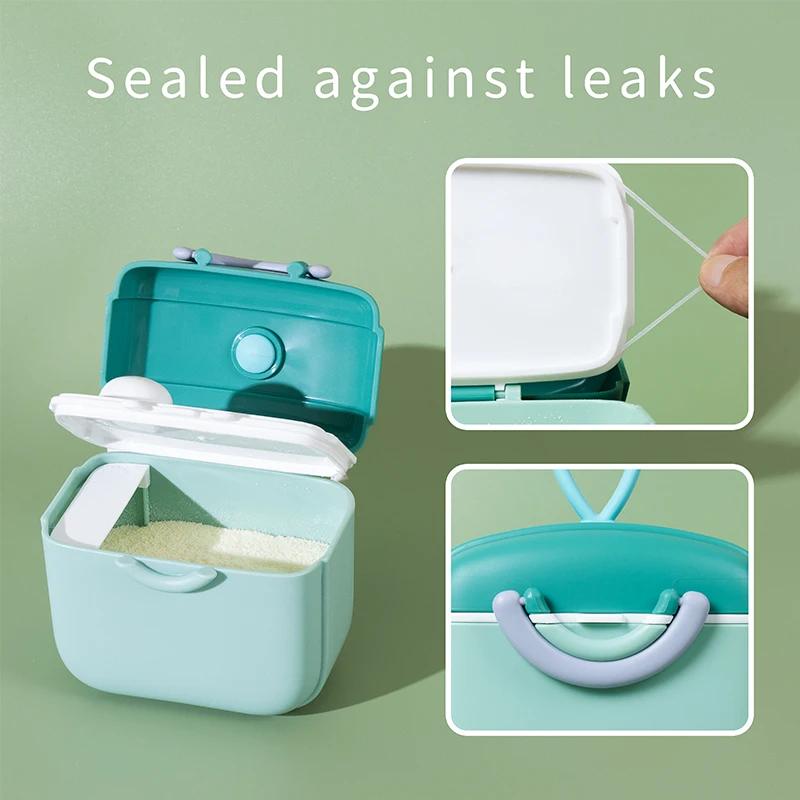 New Portable Storage Box Large Capacity Leakproof Doser Milk Powder Food Container Dispenser for Outdoor Portable