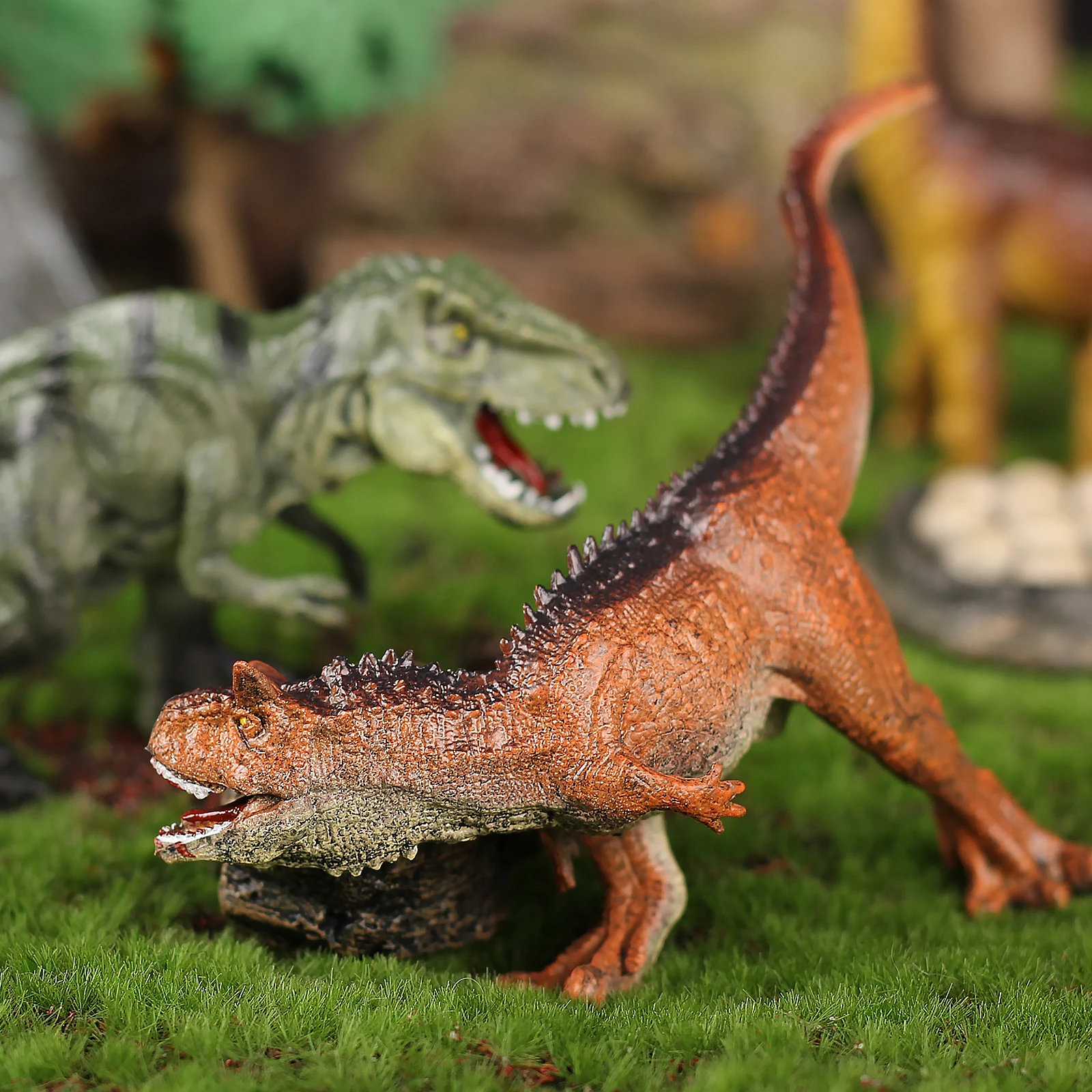 Sunq Factory Wholesale 8Pcs Plastic Dinosaur Figures Play Toy Models Set 3D Plastic Toy Molds Dinosaur Toys For 3 Year Old Boys