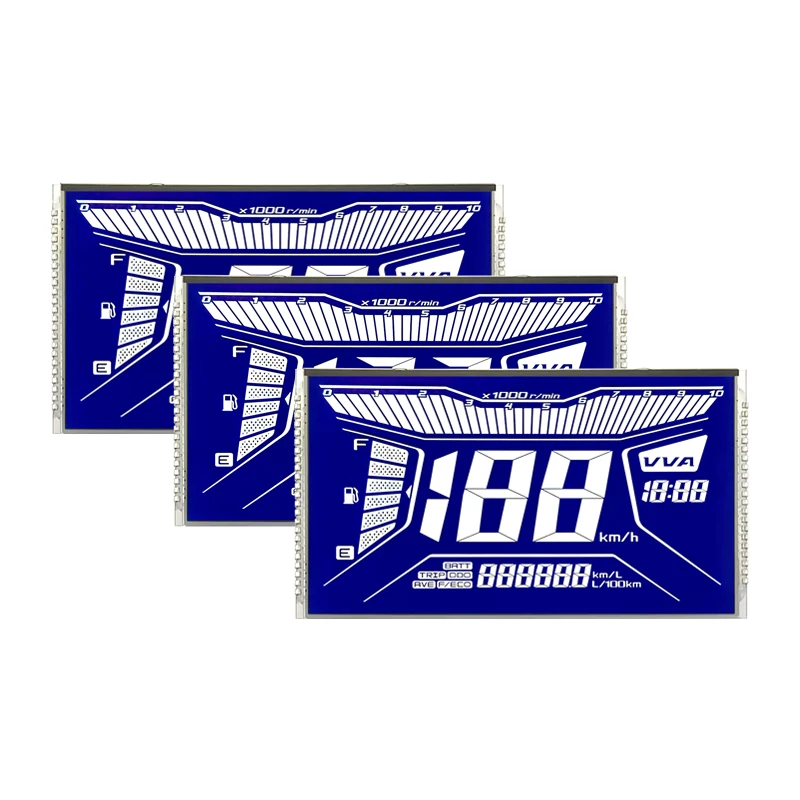 custom lcd manufacturer segment display Cheap price HTN screen  fstn va lcd 7 monochrome segment lcd display module