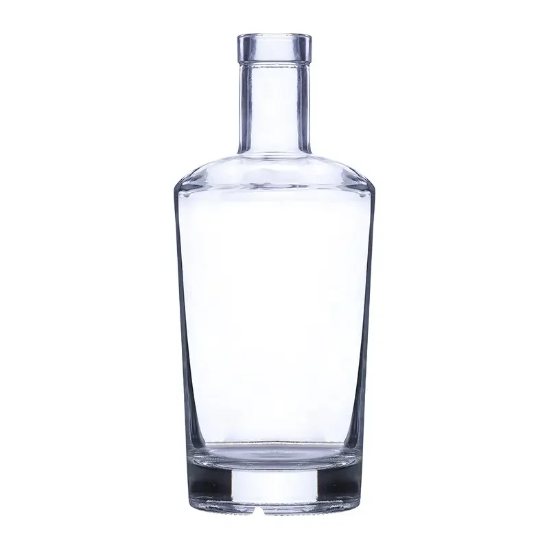 wholesale factory price 500ml 700ml 750ml glass liquor wine vodka tequila brandy whiskey bottles with cork