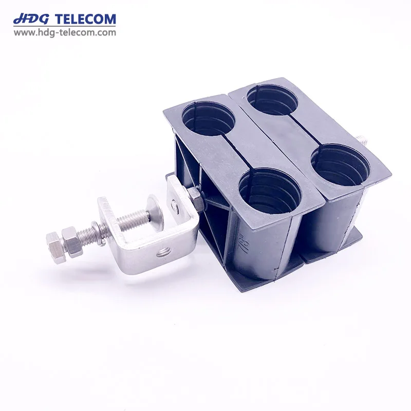 6 Way Double Hole Feeder Cable Clamp For 1/2 In Superflexible Cable