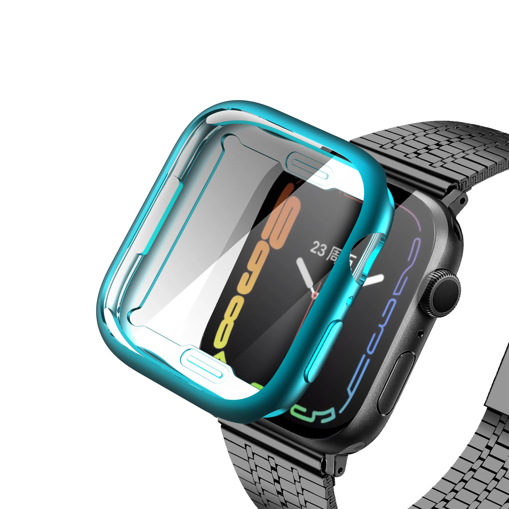 Soft TPU Smart Watch Screen Protective Case Cover Protector For Apple Watch iWatch 38 40 42 44 41 45mm