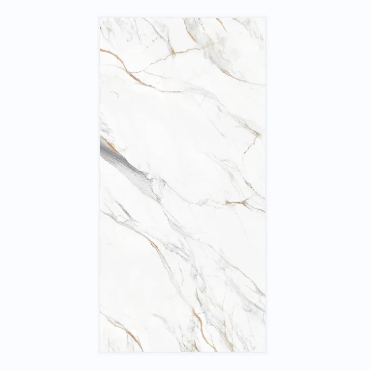 Platinum Color Scheme Marble Grain Ceramic Tile Porcelain Polished Glazed Marble Look Slab Tile porcelanato