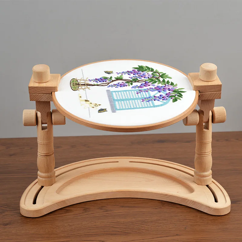 OEM Moon Bay Needlework adjustable cross stitch embroidery frame stand embroidery hoops frames embroidery hoop stand