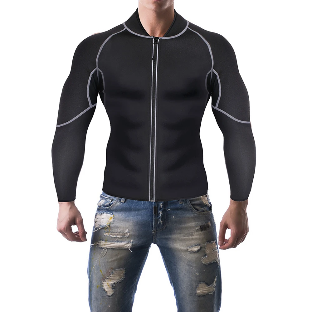 Shapewear Long Sleeve Neoprene Outdoor Sauna Suits Workout Hot Sweat body shaper For Men
