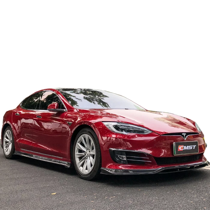 Carbon fiber body kit for Tesla model s front spoiler rear diffuser side skirts and trunk spoiler for Tesla model s facelift