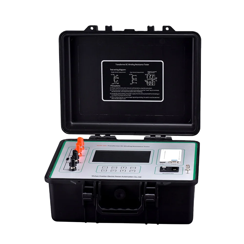 B HTZZ-20A Transformer Winding Resistance Tester AC  Manufacturer Directly Supply Full-automatic Dc Resistance Tester