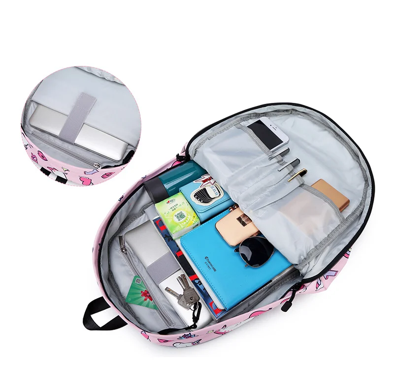 In stock RTS unicorn backpack kawaii comfortable student waterproof bag pack for girls