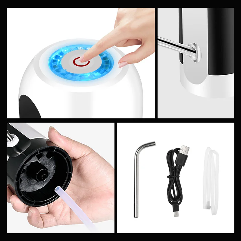 
Mini USB Rechargeable Wireless Electronics Water Pump Dispenser Automatic Bottle Drinking Portable Kitchen Appliances 