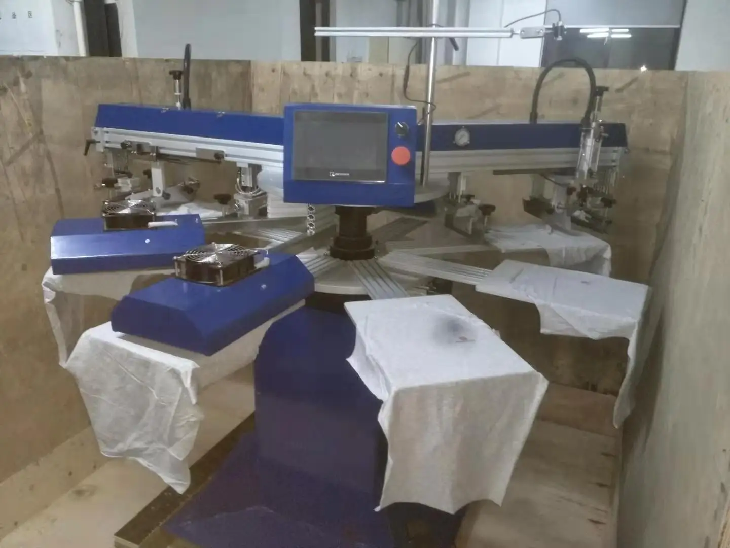 automatic silk flat screen printing machine for t shirt