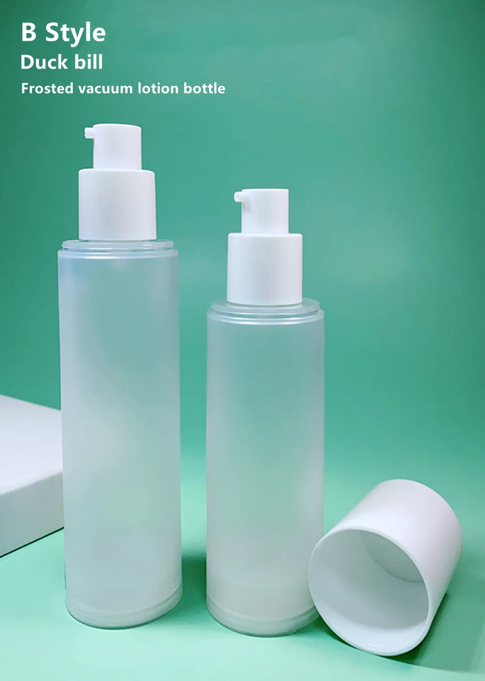 80ML/100ML Frosted spray bottle lotion frosted cosmetic bottle toner Vacuum bottle 100ml 4 style pump