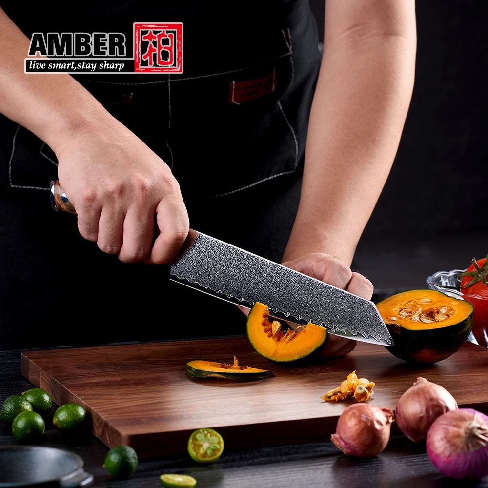 Wholesale guarantee kitchen 67 layers vg10 damascus steel knife gift kiritsuke damascus kitchen knife with resin handle