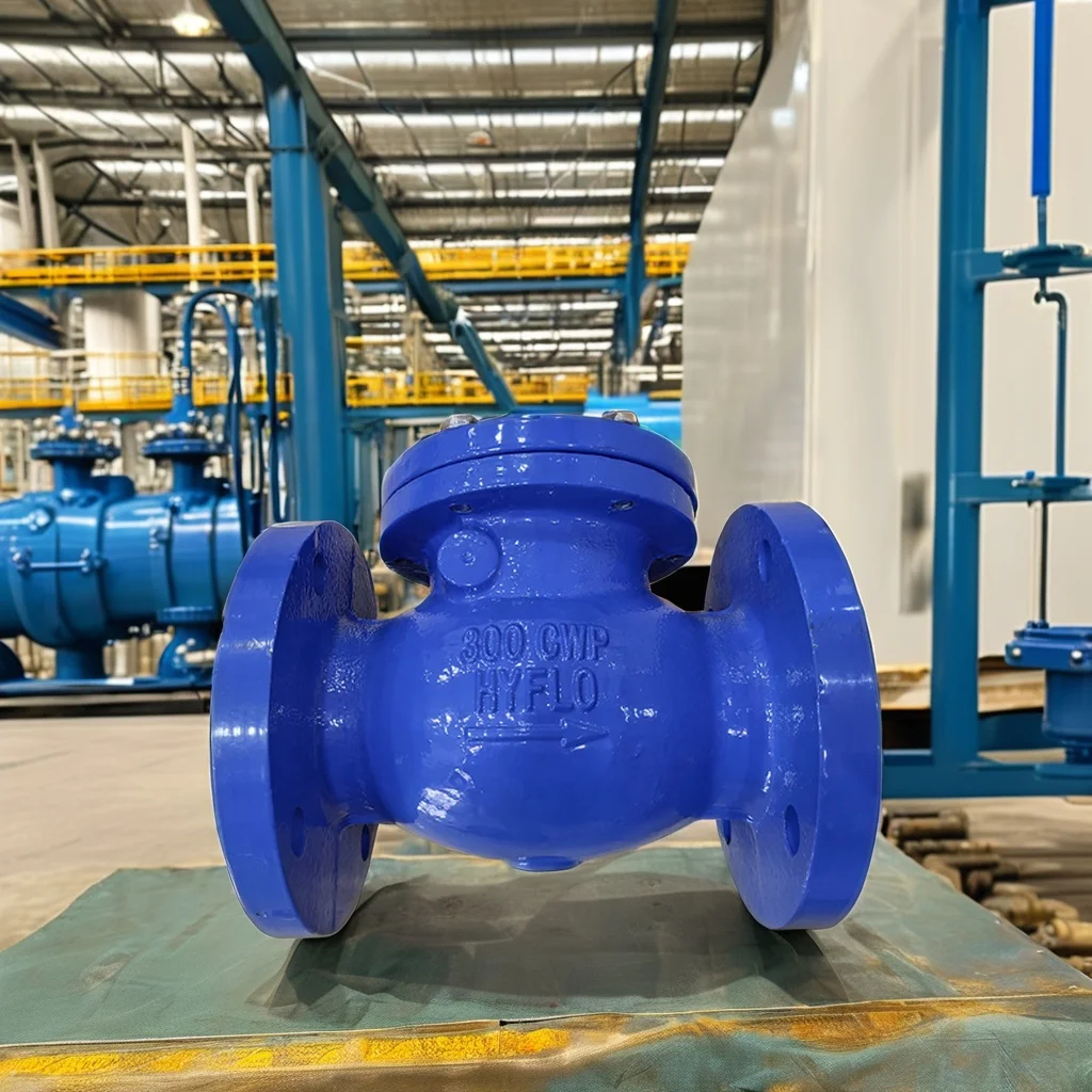 Dn200 Pn16 Quick-Acting Gate Valve with Double Signal Flanged Type Swing Check Valve Stylish SCBA Design