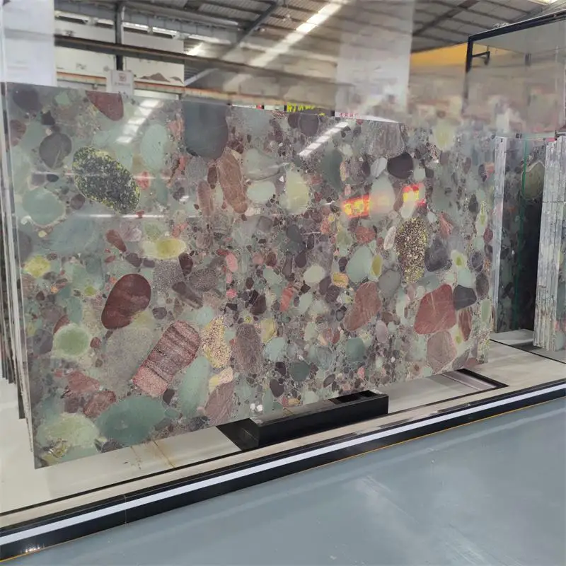 Modern Design Four Season Polished Calcite Natural Marble Slab for Hotels and Villas with 1-Year Warranty