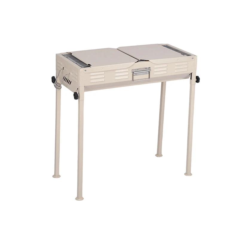 Large folding  bbq grill portable barbecue stove for outdoor camping  dual-purpose carbon grill wholesale