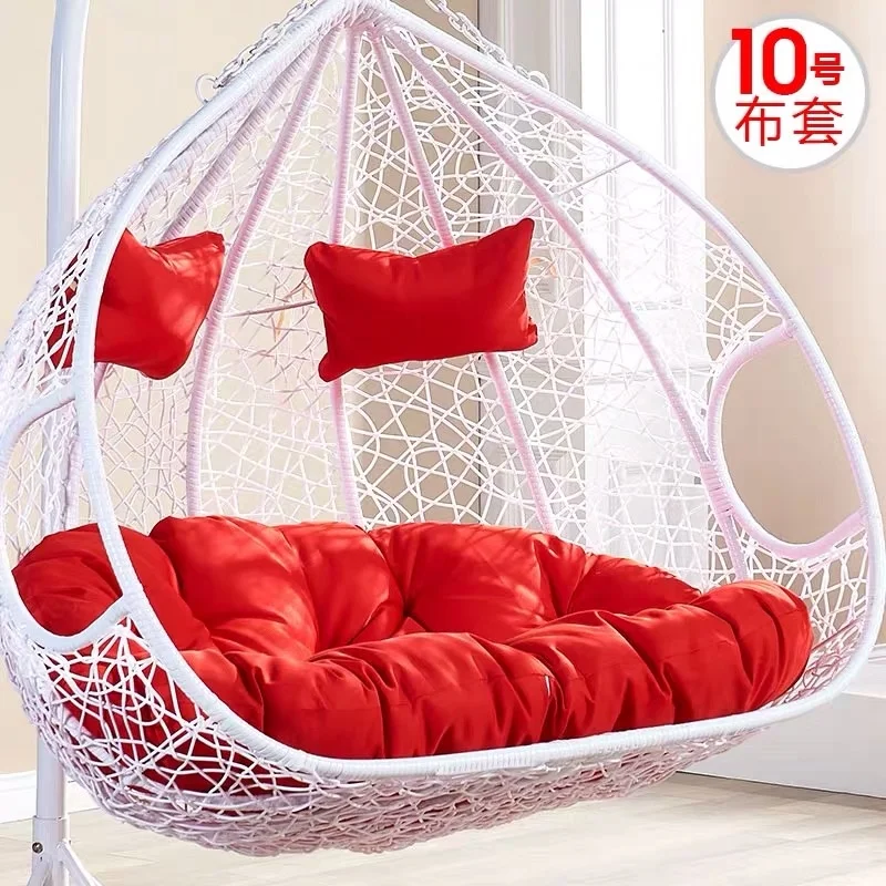 
swing chair big cushion with pillows double seater customized color and size 