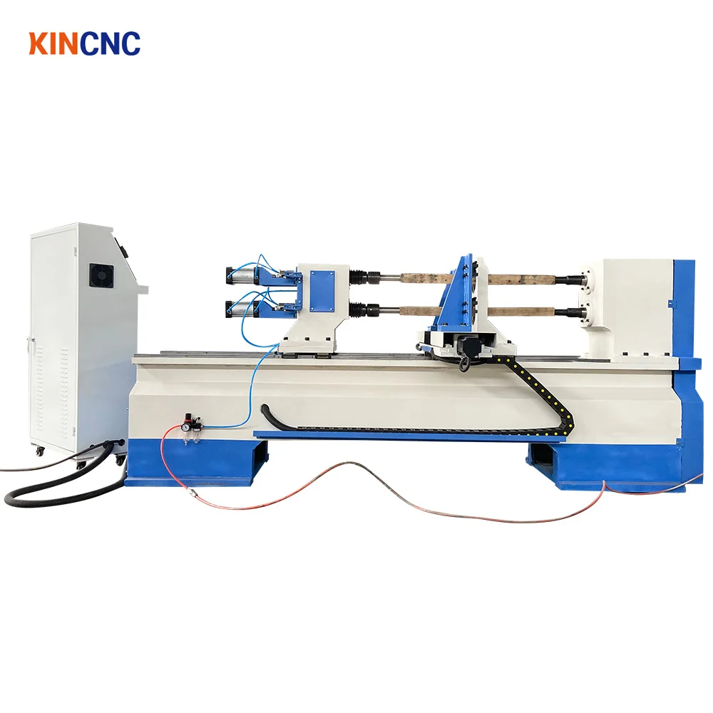 KINCNC  Lathe Machine Cnc For Wood Double Axis Cnc Wood Lathe Cnc Lathe Cutter For Wood Turning